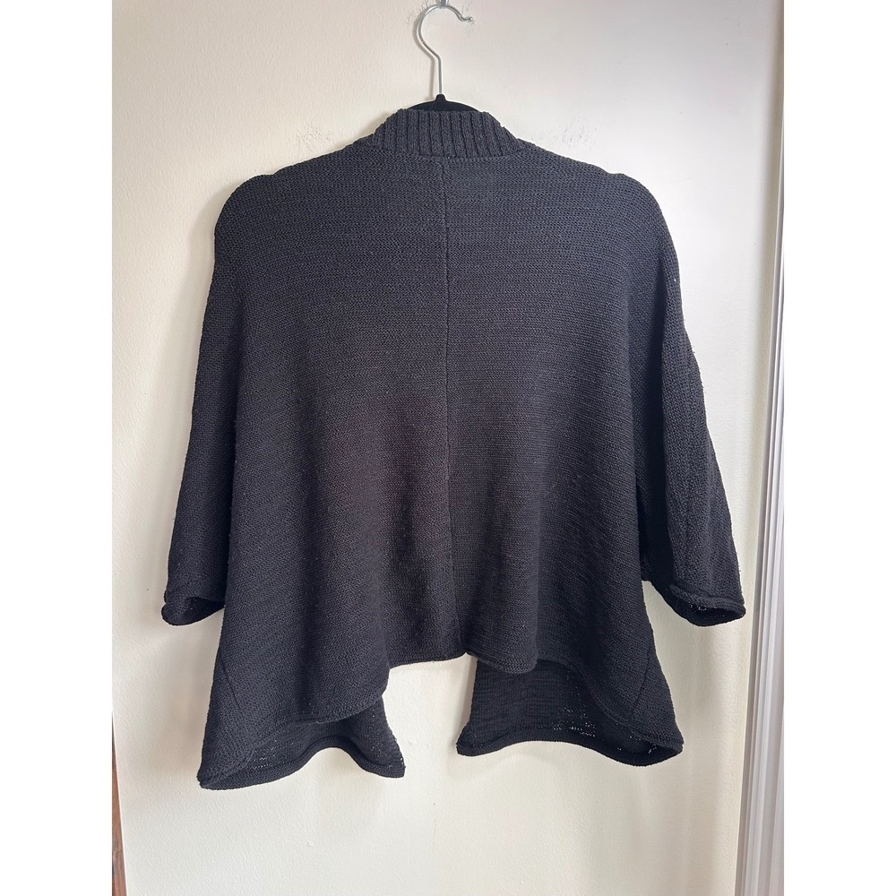 Anthropologie AKEMI + KIN Black Open Front Kimono Cardigan Sweater - Picture 3 of 4